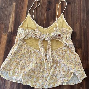 Pretty and summery tie back top